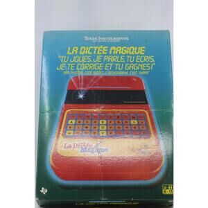 La Dictée Magique Speak & Spell Texas Instruments *French* Version 1981 works